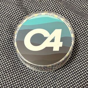 NWT! C4 Ladies Belt - Navy with Multicolor Lucky Horseshoes. Navy buckle.